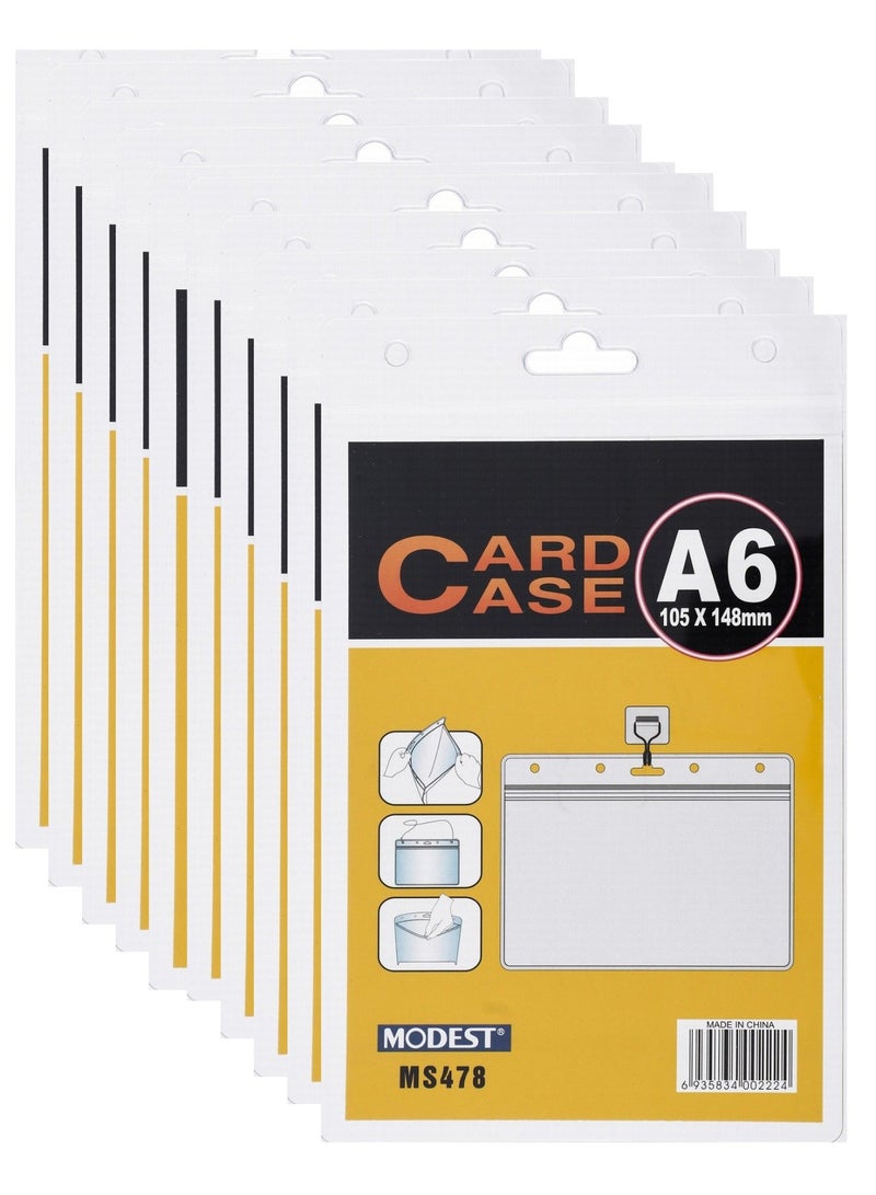 MODEST 10-Piece Thick Card Case Exhibition ID Card Holder 105x148mm - Image 1